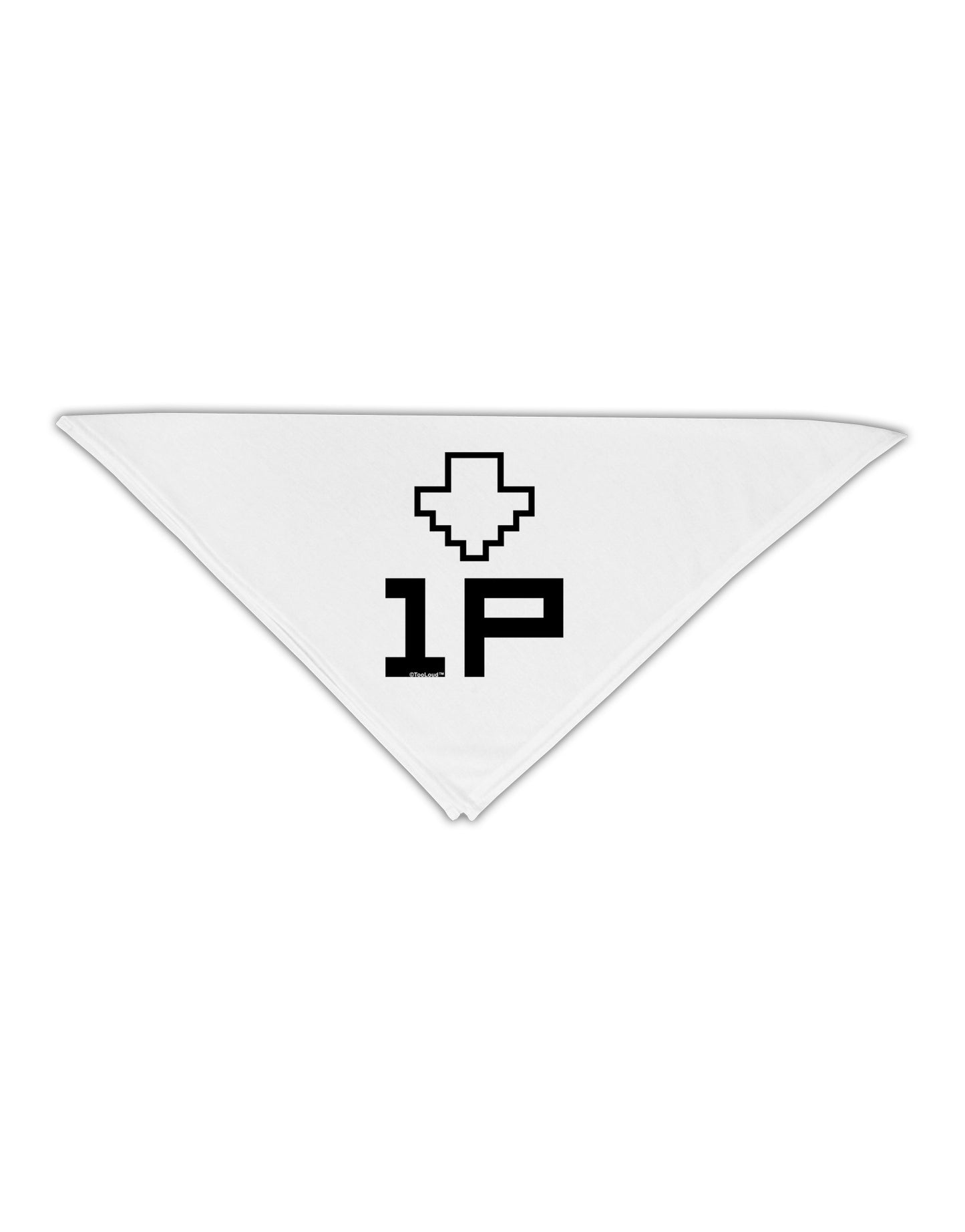 Player One Couples Design Adult 19" Square Bandana-Square Bandanas-TooLoud-White-One-Size-Adult-Davson Sales