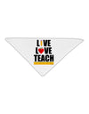 Live Love Teach Adult 19&#x22; Square Bandana
