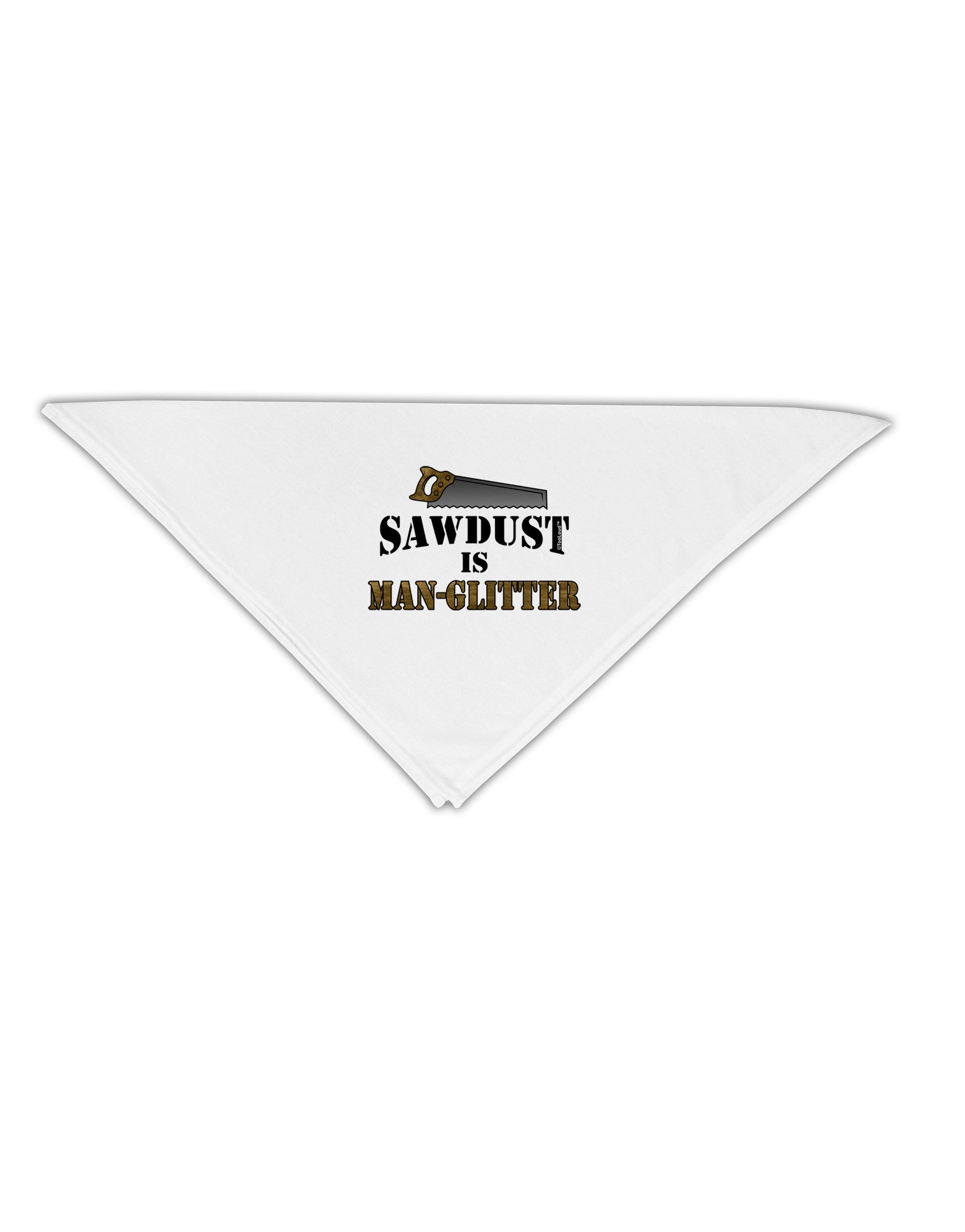Sawdust is Man Glitter Adult 19" Square Bandana by TooLoud-Square Bandanas-TooLoud-White-One-Size-Adult-Davson Sales