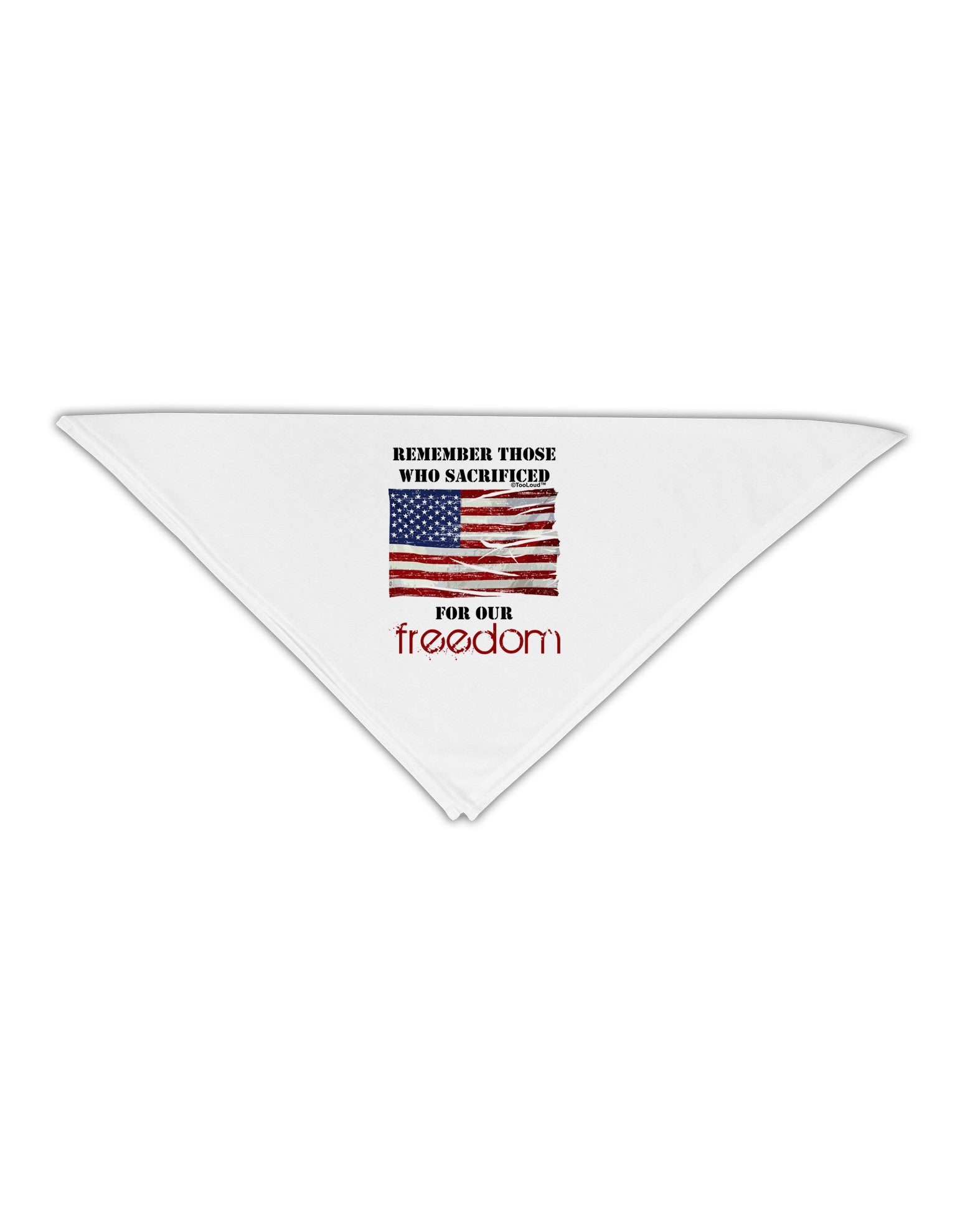 Remember - Veterans Adult 19" Square Bandana-Square Bandanas-TooLoud-White-One-Size-Adult-Davson Sales