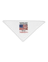 Remember - Veterans Adult 19&#x22; Square Bandana-Square Bandanas-TooLoud-White-One-Size-Adult-Davson Sales