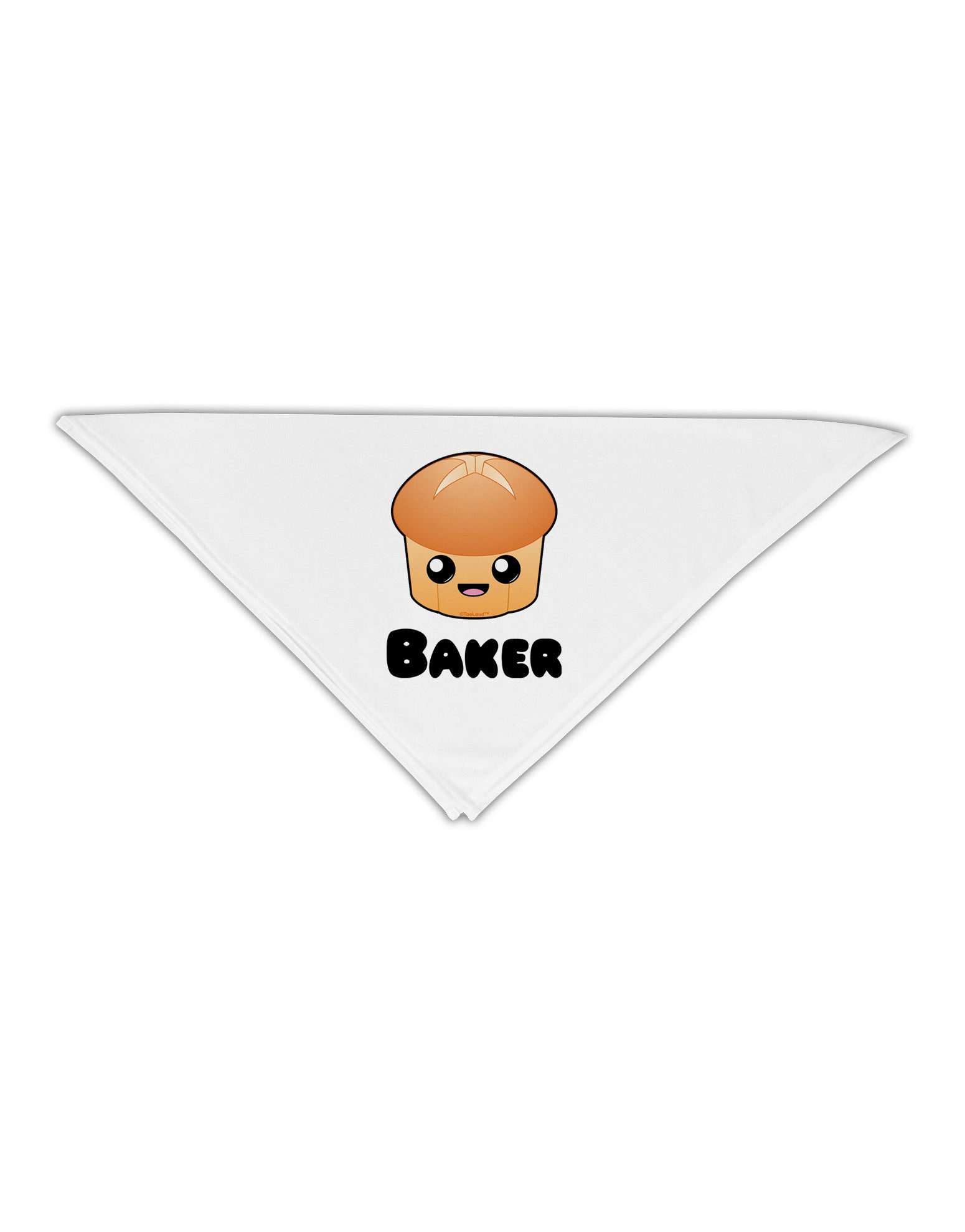 Baker Cute Roll Adult 19&#x22; Square Bandana-Square Bandanas-TooLoud-White-One-Size-Adult-Davson Sales