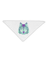 Geometric Wolf Head Adult 19&#x22; Square Bandana by TooLoud-Square Bandanas-TooLoud-White-One-Size-Adult-Davson Sales