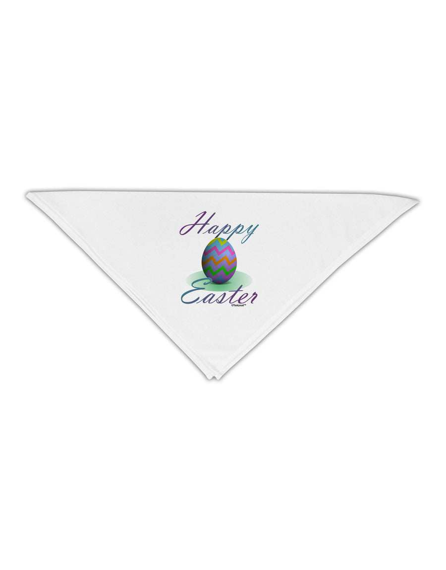 One Happy Easter Egg Adult 19" Square Bandana-Square Bandanas-TooLoud-White-One-Size-Adult-Davson Sales