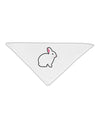 Cute Bunny Rabbit Easter Adult 19&#x22; Square Bandana-Square Bandanas-TooLoud-White-One-Size-Adult-Davson Sales