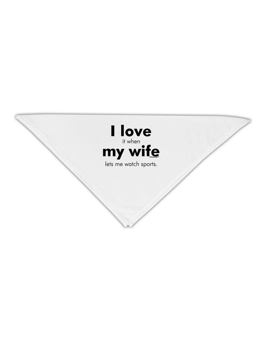 I Love My Wife - Sports Adult 19" Square Bandana-Square Bandanas-TooLoud-White-One-Size-Adult-Davson Sales
