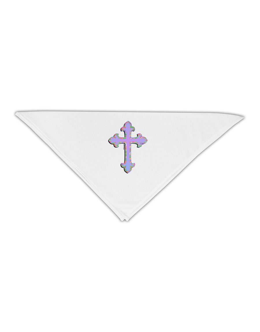 Easter Color Cross Adult 19" Square Bandana-Square Bandanas-TooLoud-White-One-Size-Adult-Davson Sales