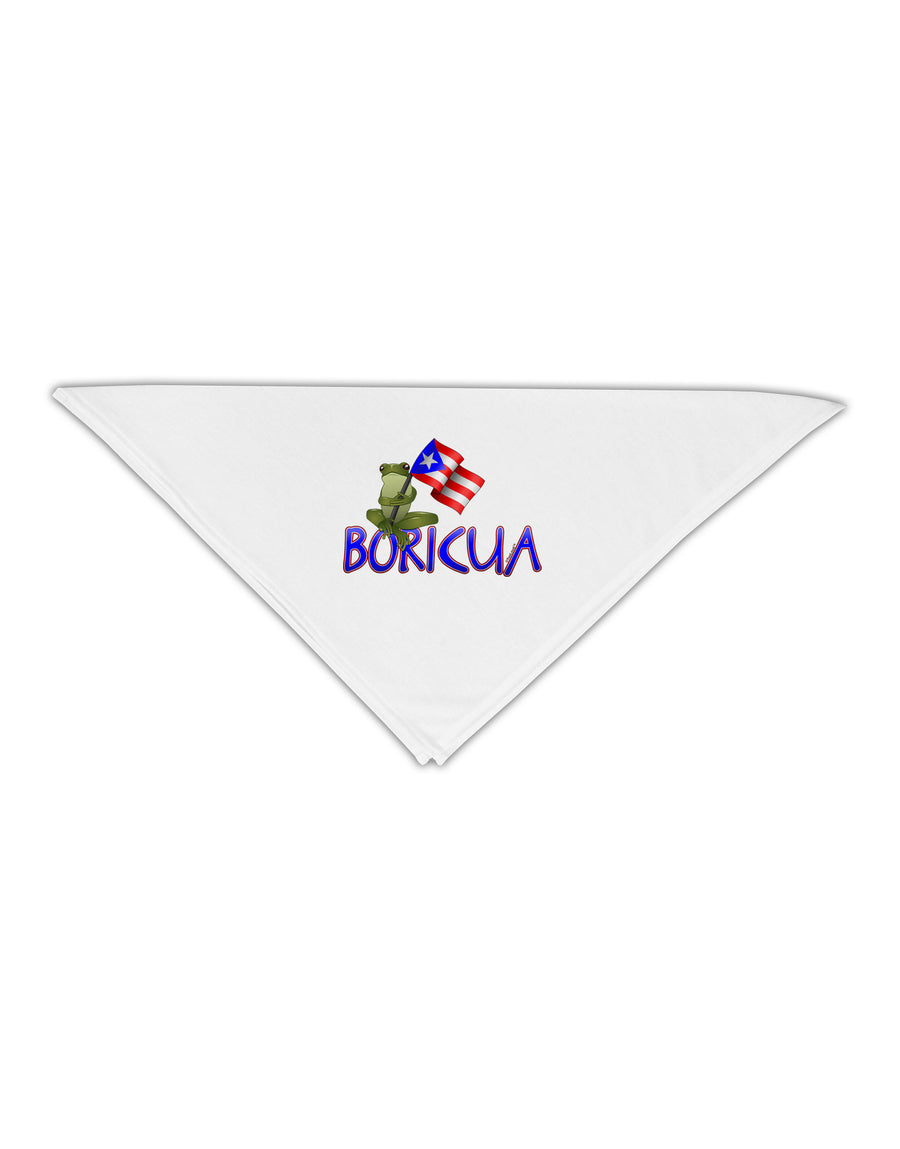 Coqui Boricua Adult 19&#x22; Square Bandana-Square Bandanas-TooLoud-White-One-Size-Adult-Davson Sales