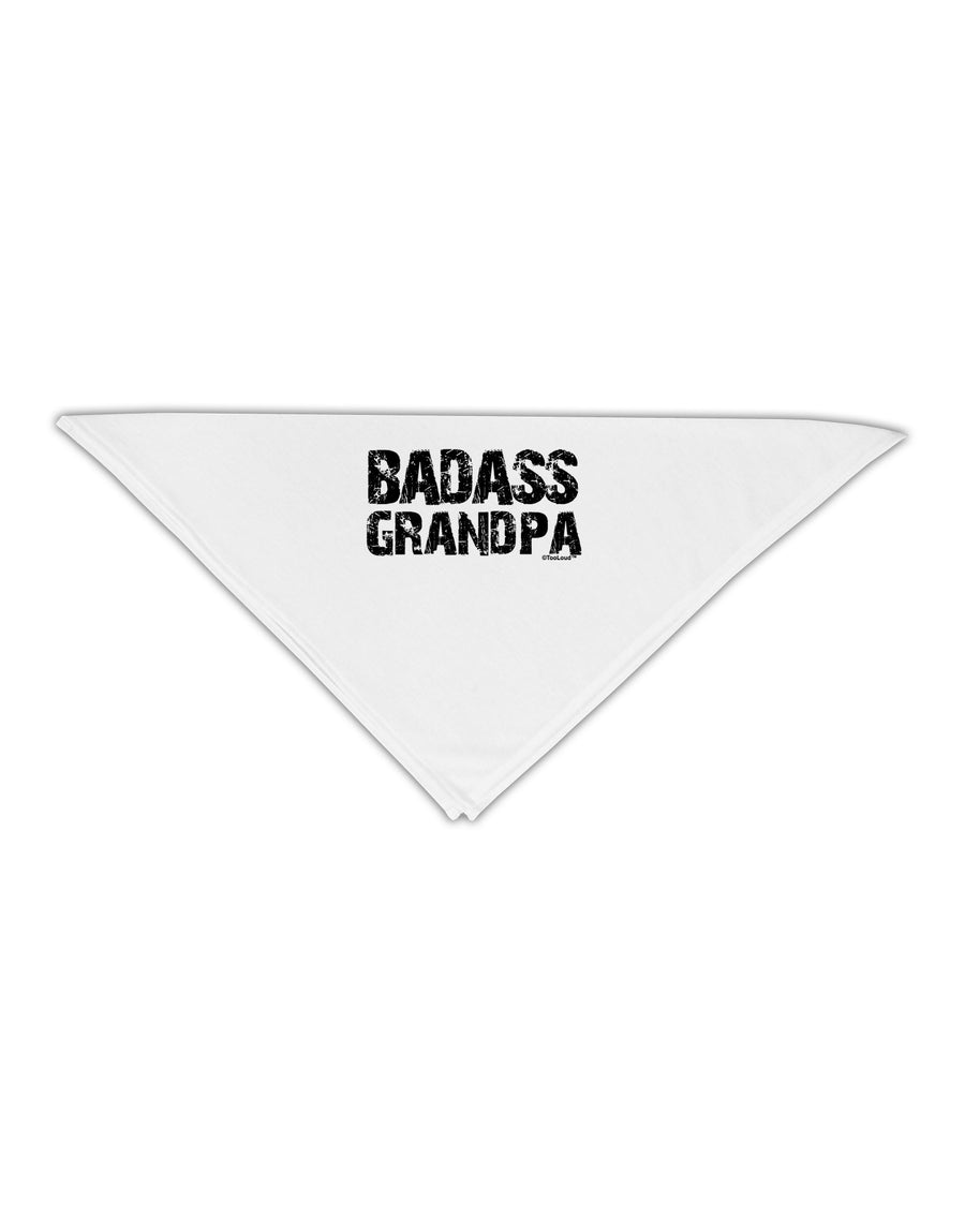Badass Grandpa Adult 19&#x22; Square Bandana by TooLoud-Square Bandanas-TooLoud-White-One-Size-Adult-Davson Sales