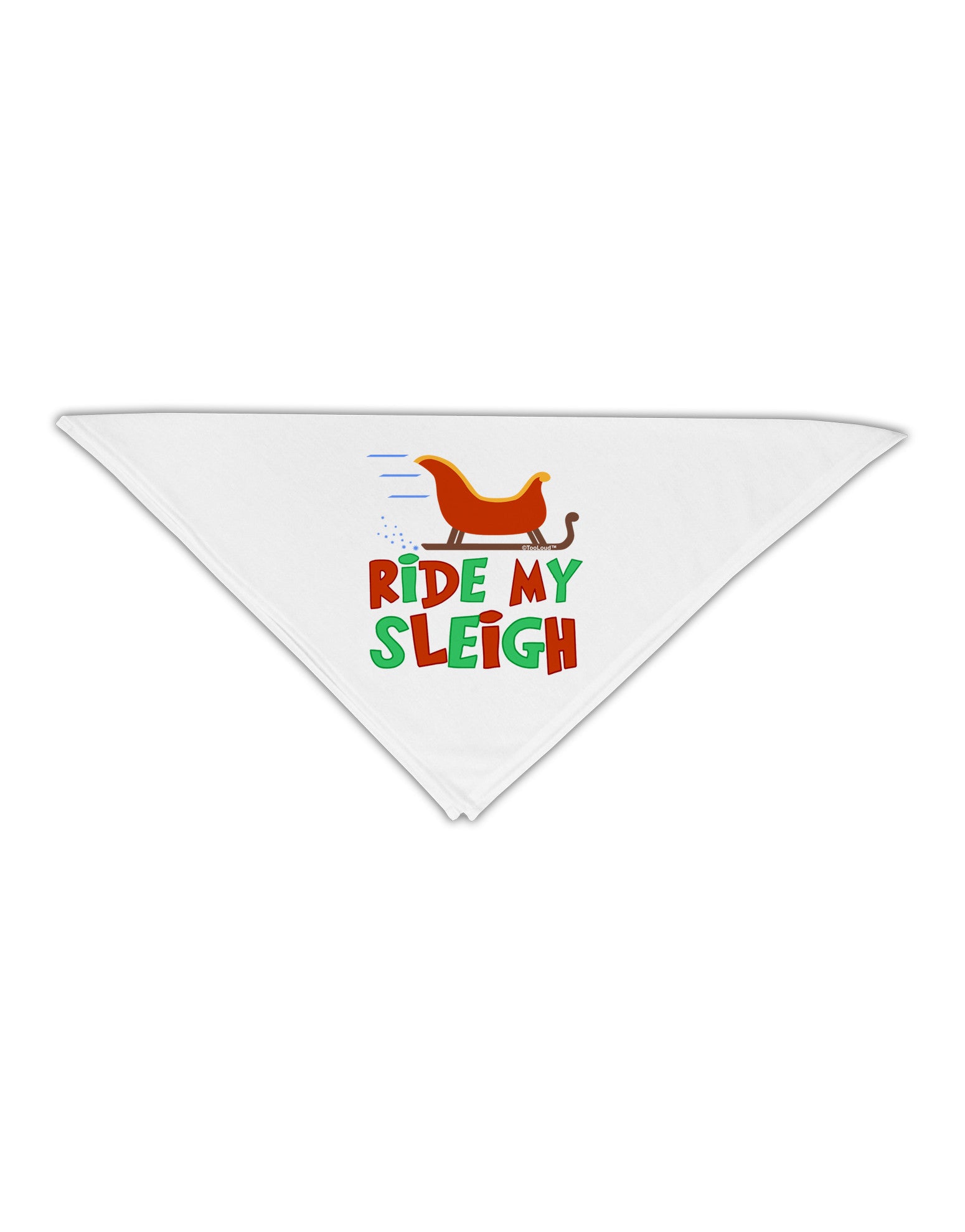 Ride My Sleigh Color Adult 19" Square Bandana-Square Bandanas-TooLoud-White-One-Size-Adult-Davson Sales