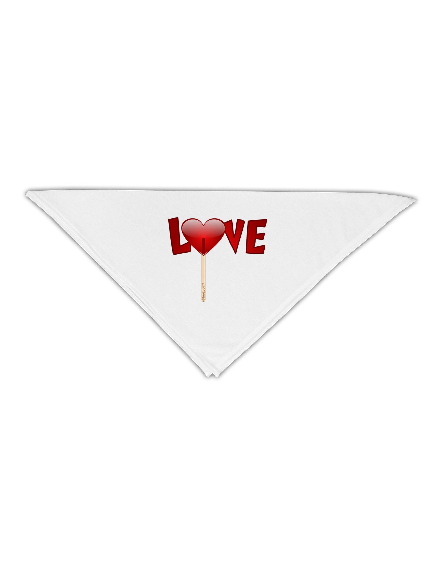 Love Lollipop Adult 19&#x22; Square Bandana-Square Bandanas-TooLoud-White-One-Size-Adult-Davson Sales