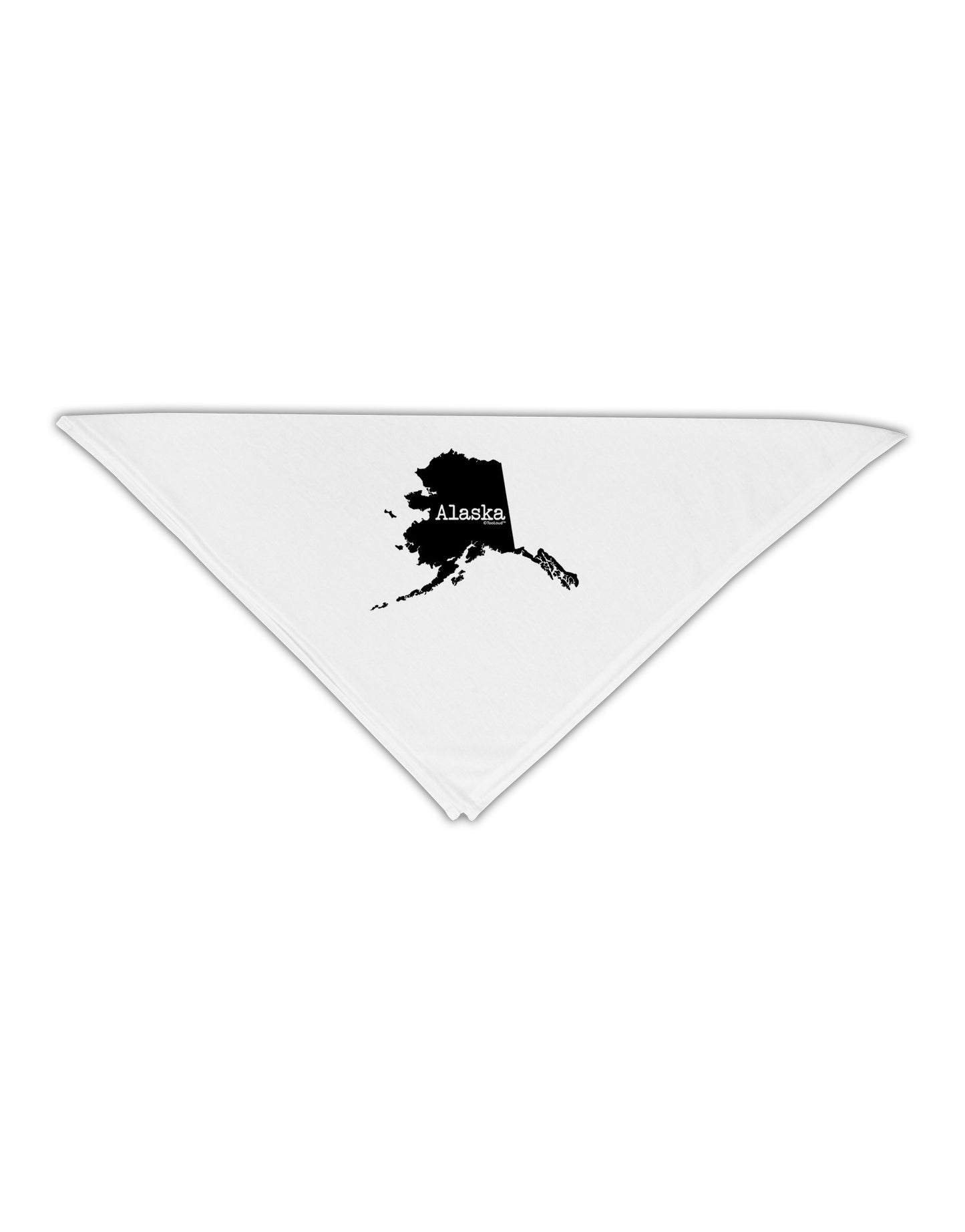 Alaska - United States Shape Adult 19&#x22; Square Bandana by TooLoud-Square Bandanas-TooLoud-White-One-Size-Adult-Davson Sales