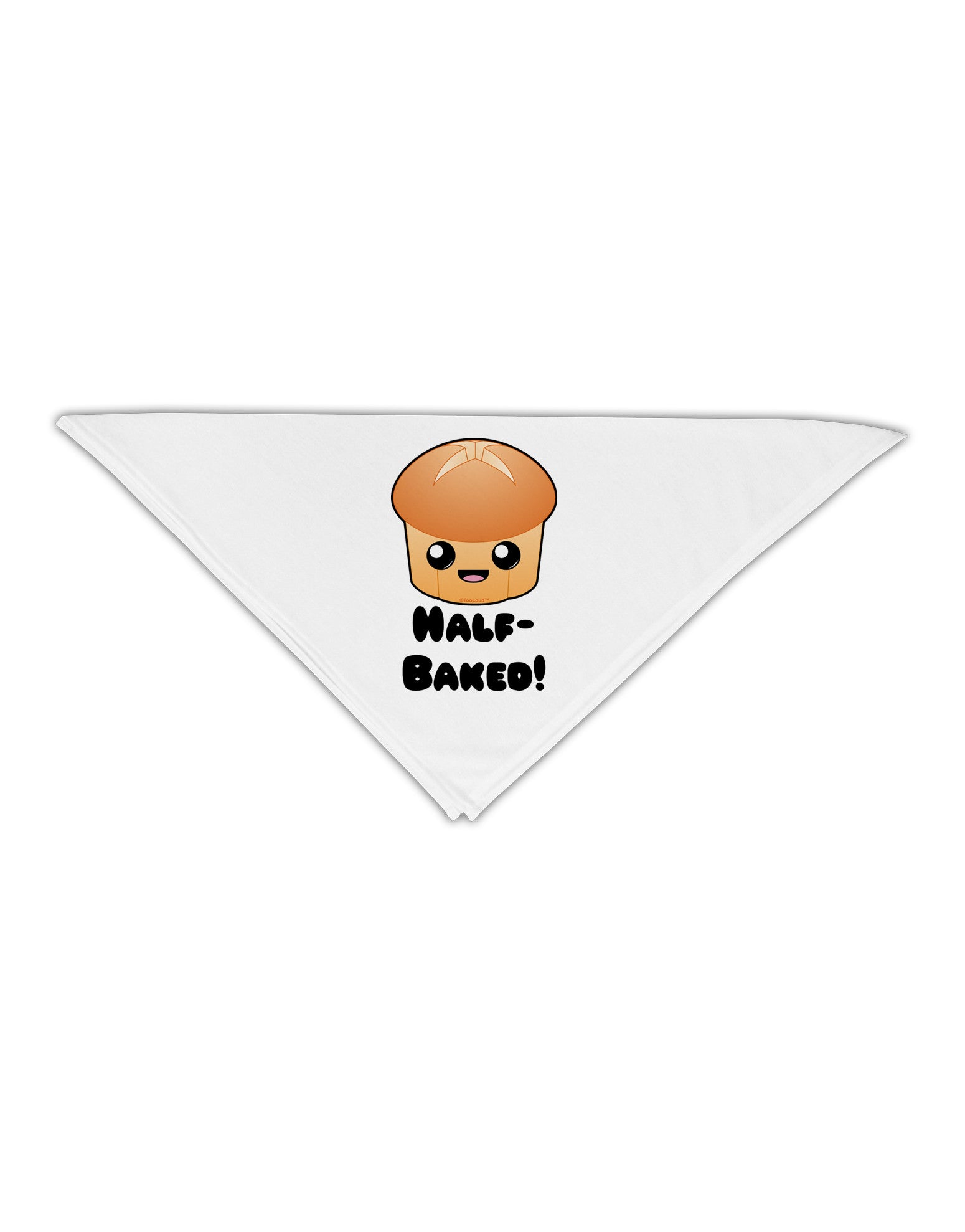 Half Baked Cute Roll Adult 19&#x22; Square Bandana-Square Bandanas-TooLoud-White-One-Size-Adult-Davson Sales