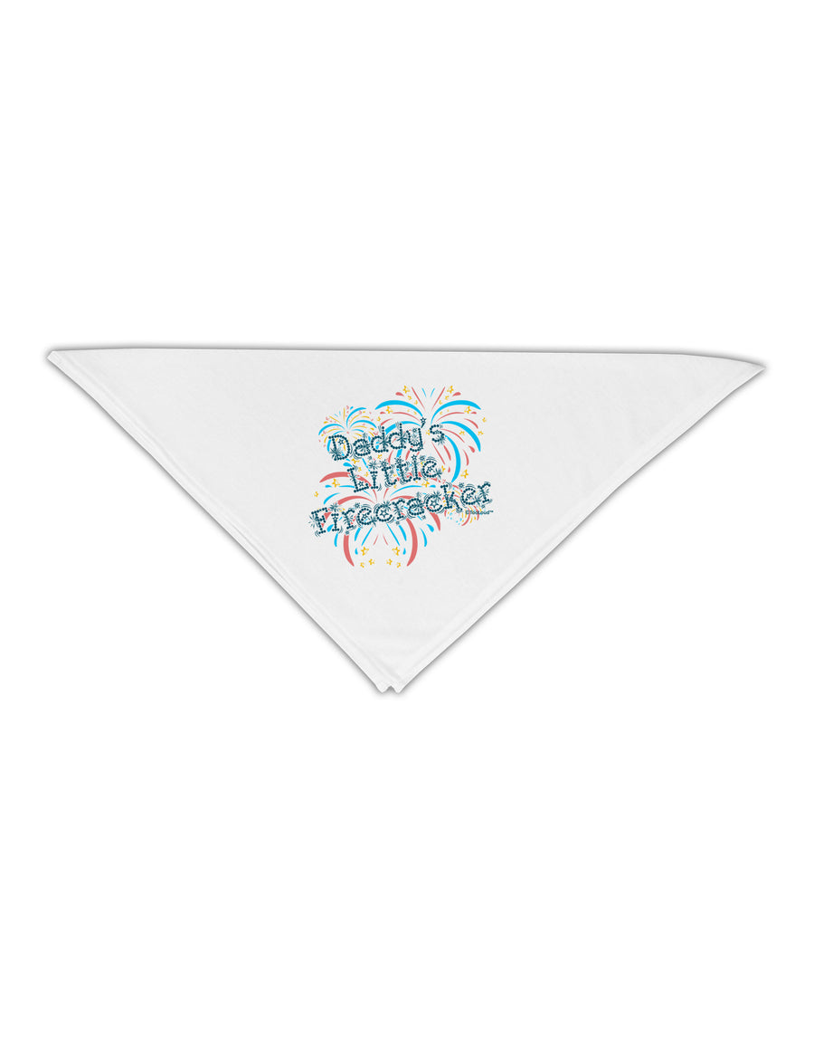 Daddy's Little Firecracker Adult 19&#x22; Square Bandana-Square Bandanas-TooLoud-White-One-Size-Adult-Davson Sales