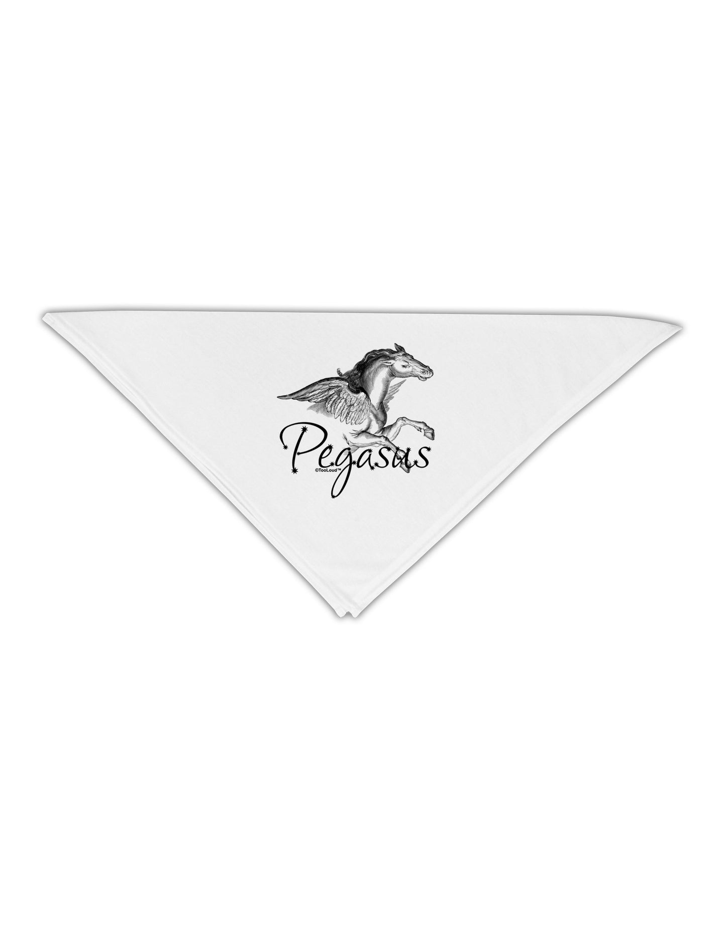 Pegasus Illustration Adult 19" Square Bandana-Square Bandanas-TooLoud-White-One-Size-Adult-Davson Sales