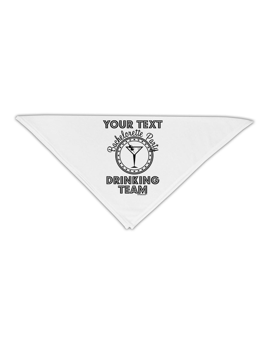 Personalized -Name- Bachelorette Party Drinking Team Adult 19&#x22; Square Bandana-Square Bandanas-TooLoud-White-One-Size-Adult-Davson Sales