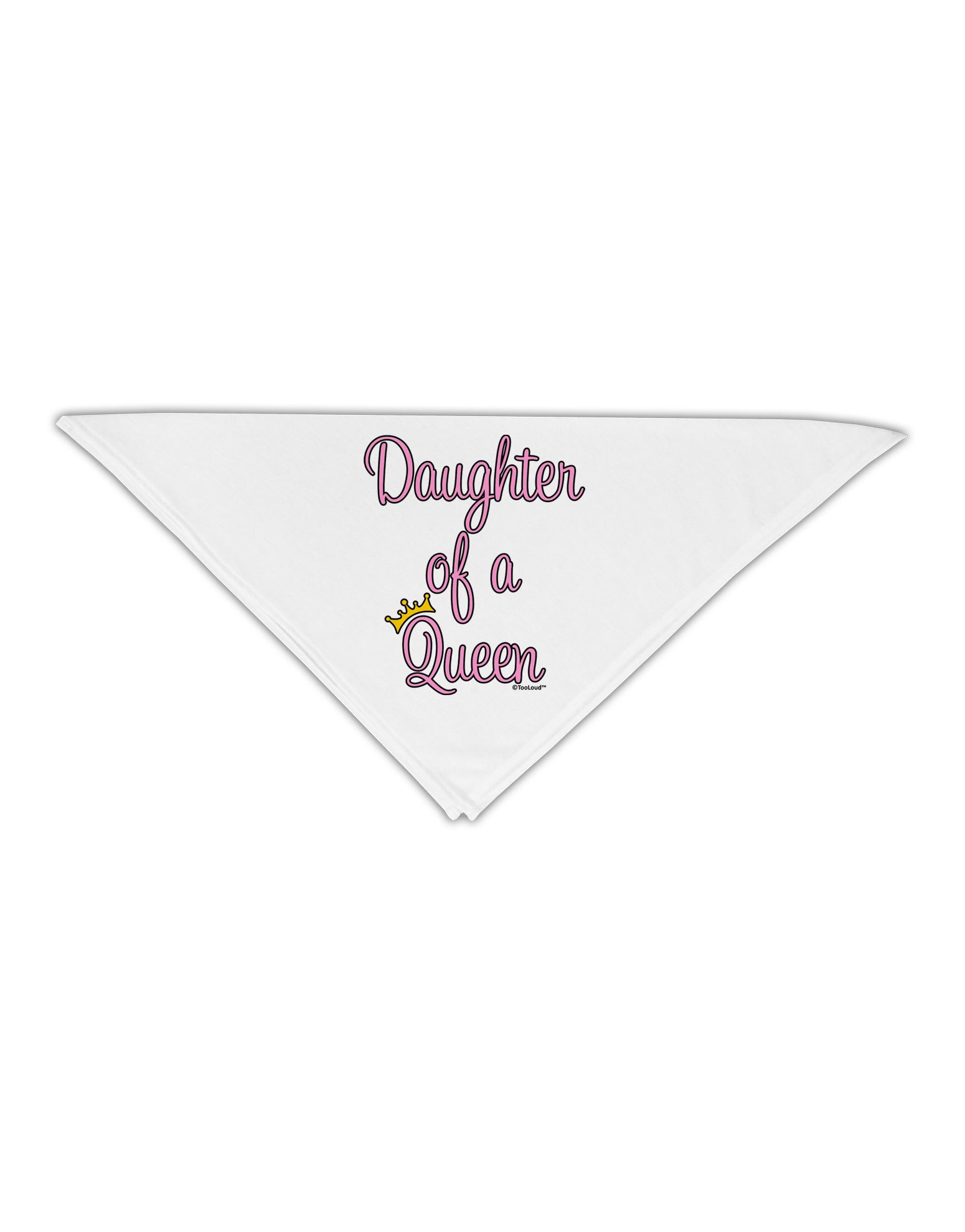 Daughter of a Queen - Matching Mom and Daughter Design Adult 19" Square Bandana by TooLoud-Square Bandanas-TooLoud-White-One-Size-Adult-Davson Sales