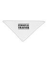 Personal Trainer Military Text Adult 19 Inch Square Bandana-Bandanas-TooLoud-White-One-Size-Adult-Davson Sales