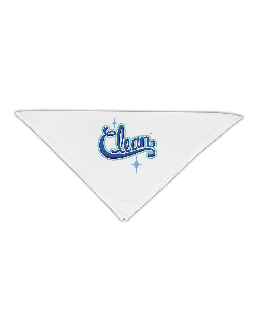 Clean Text Adult 19&#x22; Square Bandana-Square Bandanas-TooLoud-White-One-Size-Adult-Davson Sales