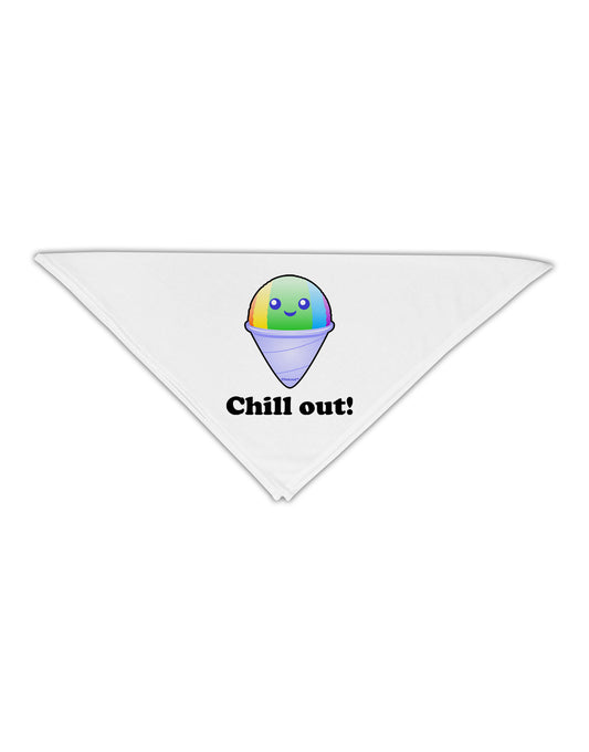 Cute Shaved Ice Chill Out Adult 19&#x22; Square Bandana-Square Bandanas-TooLoud-White-One-Size-Adult-Davson Sales