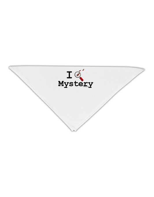I Love Mystery Adult 19&#x22; Square Bandana-Square Bandanas-TooLoud-White-One-Size-Adult-Davson Sales