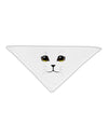 TooLoud Yellow Amber-Eyed Cute Cat Face Adult 19&#x22; Square Bandana-Square Bandanas-TooLoud-White-One-Size-Adult-Davson Sales