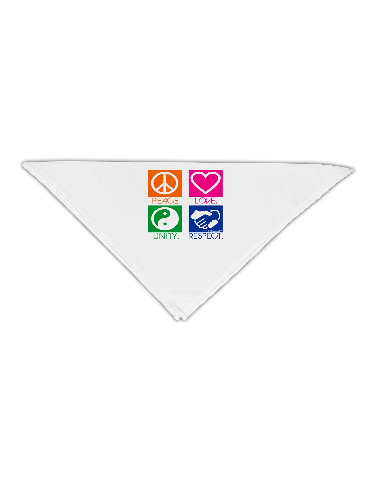 PLUR Squares Color Adult 19" Square Bandana-Square Bandanas-TooLoud-White-One-Size-Adult-Davson Sales