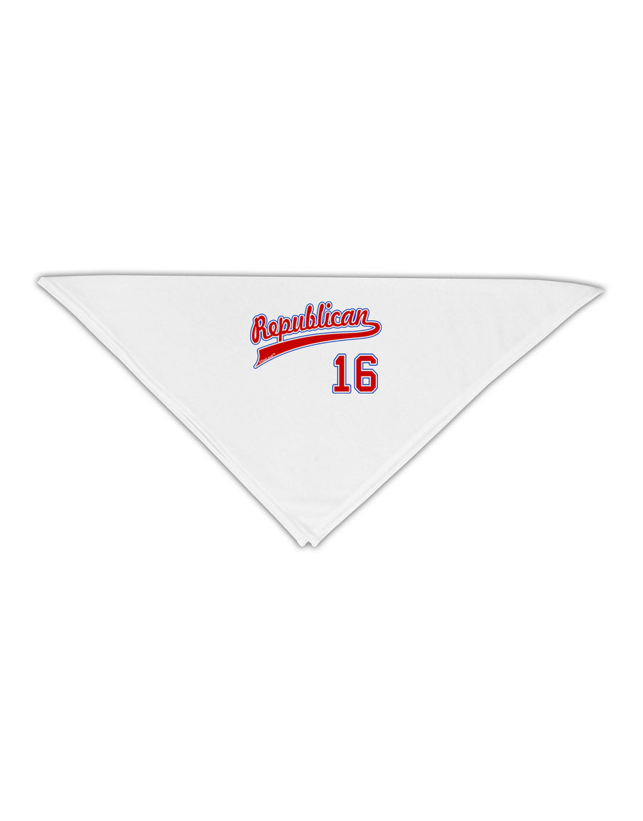 Republican Jersey 16 Adult 19" Square Bandana-Square Bandanas-TooLoud-White-One-Size-Adult-Davson Sales