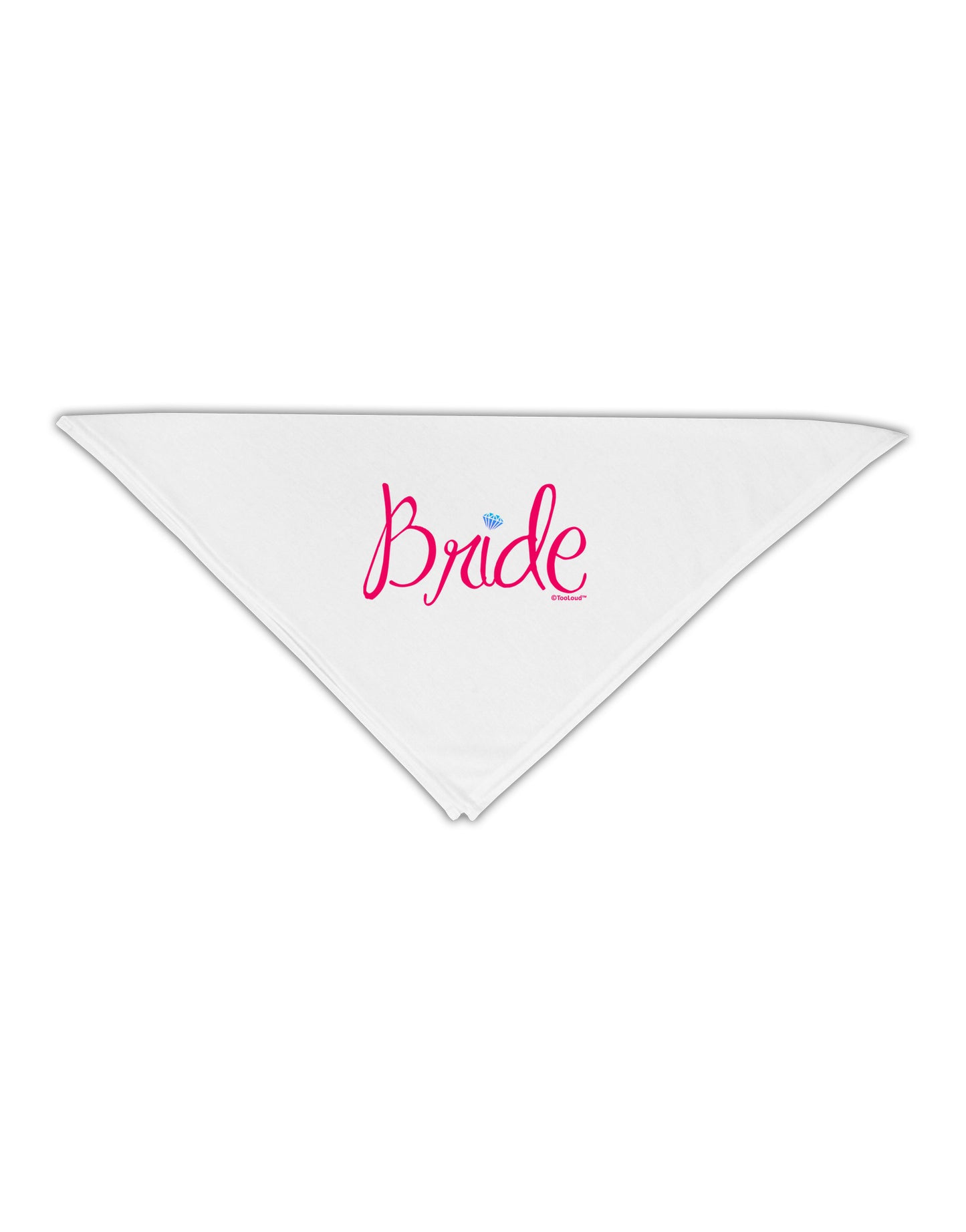 Bride Design - Diamond - Color Adult 19&#x22; Square Bandana-Square Bandanas-TooLoud-White-One-Size-Adult-Davson Sales
