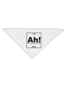 Ah the Element of Surprise Funny Science Adult 19&#x22; Square Bandana by TooLoud