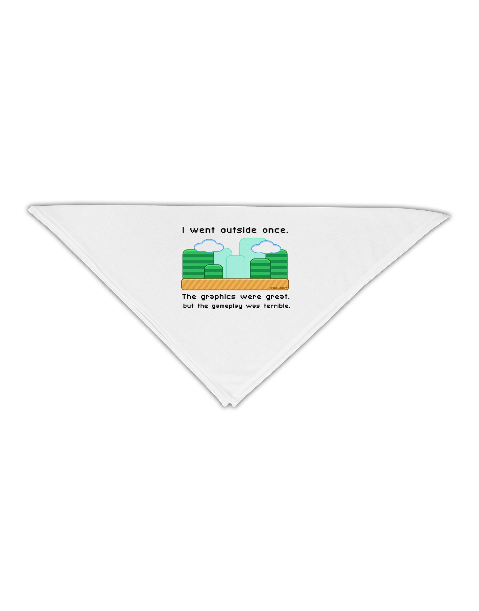 The Gameplay Was Terrible Adult 19" Square Bandana-Square Bandanas-TooLoud-White-One-Size-Adult-Davson Sales