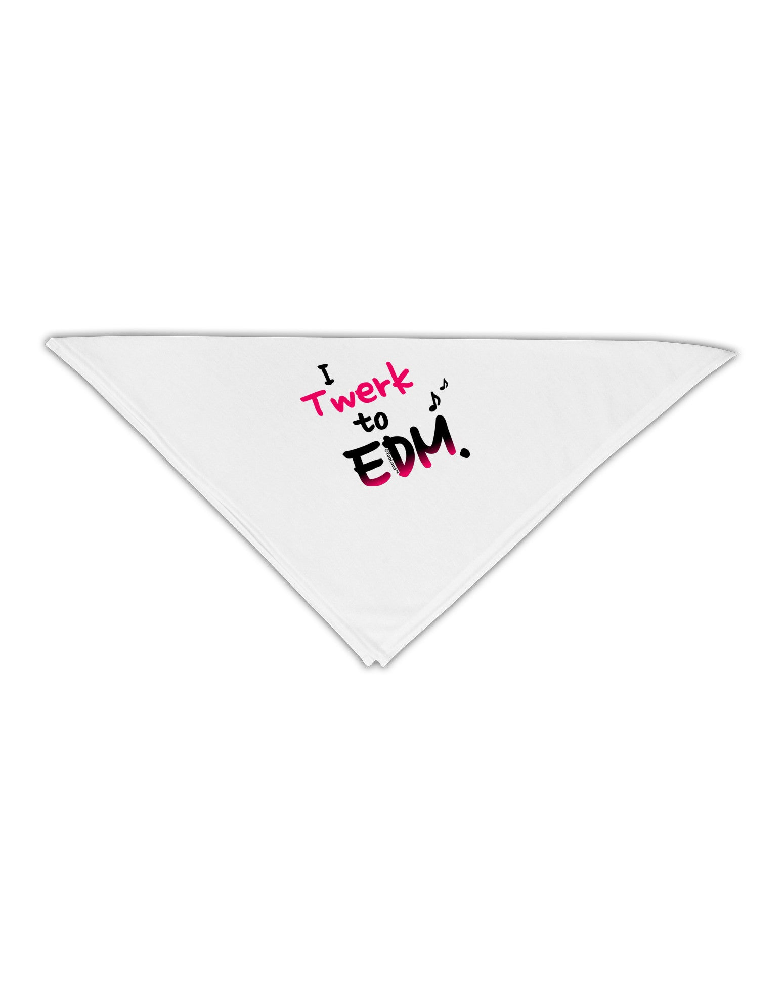 Twerk To EDM Pink Adult 19&#x22; Square Bandana-Square Bandanas-TooLoud-White-One-Size-Adult-Davson Sales