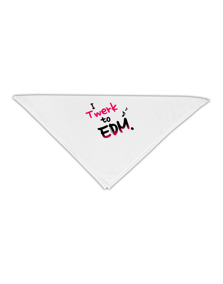 Twerk To EDM Pink Adult 19&#x22; Square Bandana-Square Bandanas-TooLoud-White-One-Size-Adult-Davson Sales