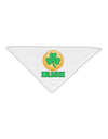 Shamrock Button - Irish Adult 19&#x22; Square Bandana by TooLoud-Square Bandanas-TooLoud-White-One-Size-Adult-Davson Sales