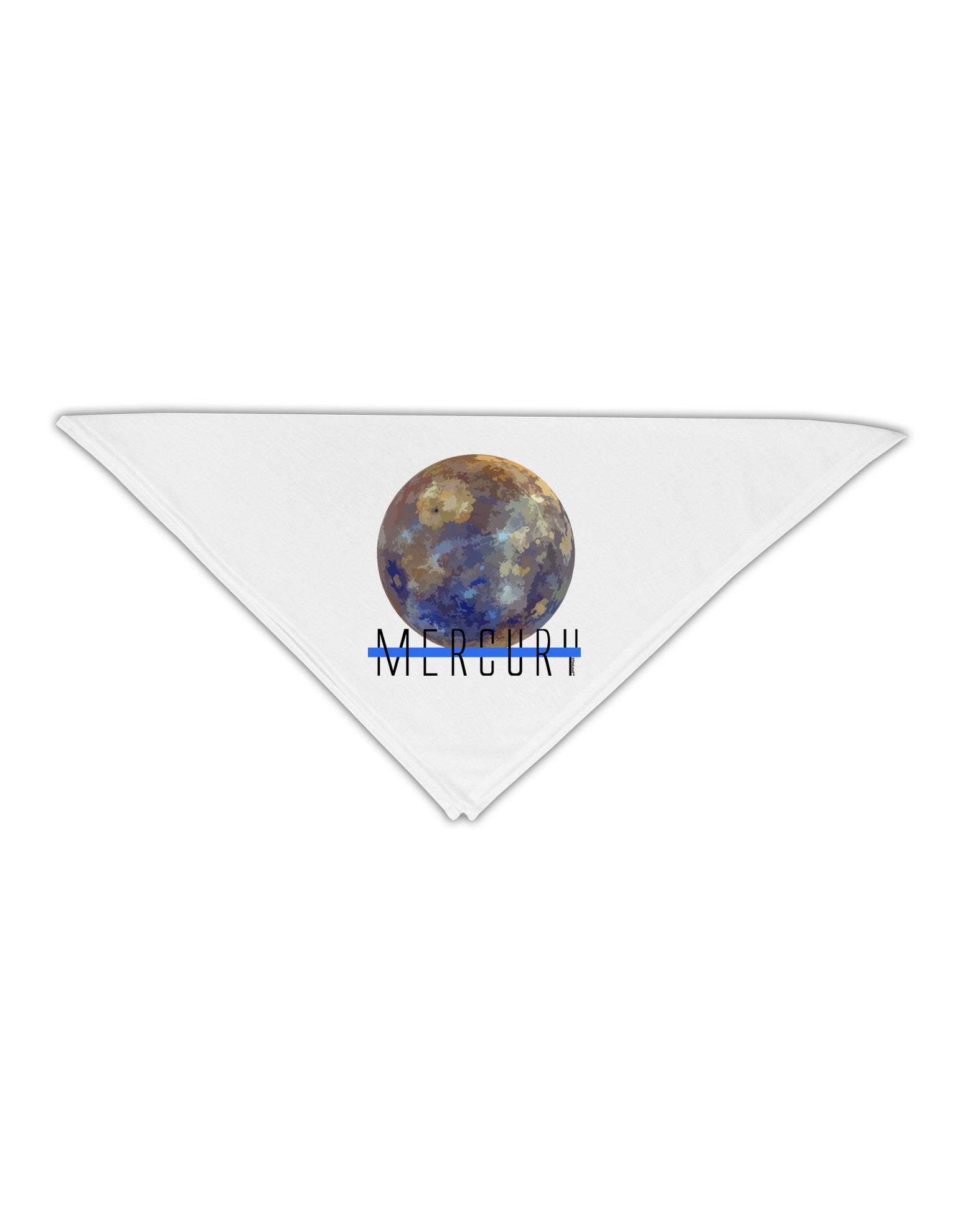 Planet Mercury Text Adult 19" Square Bandana-Square Bandanas-TooLoud-White-One-Size-Adult-Davson Sales