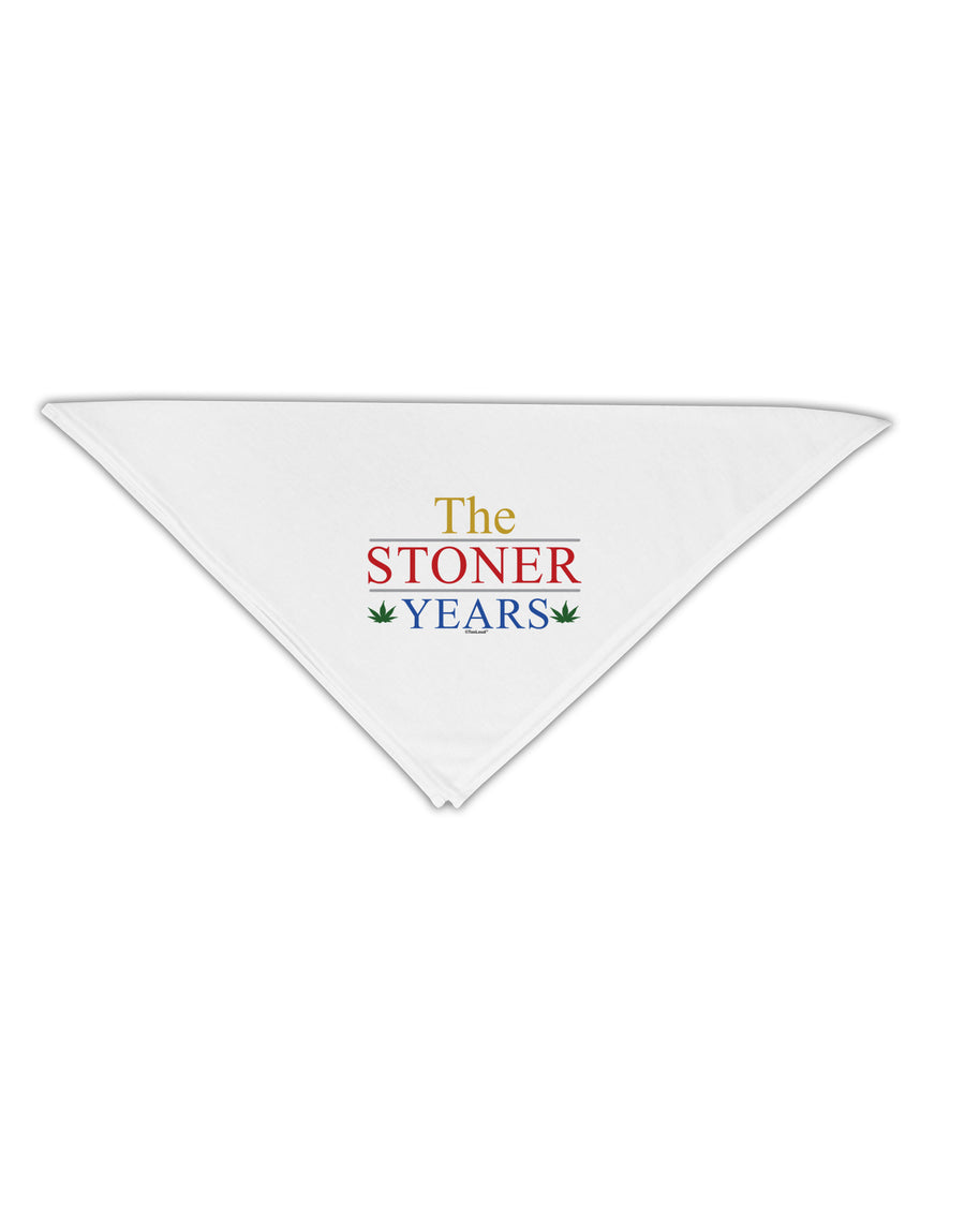 The Stoner Years Adult 19&#x22; Square Bandana by TooLoud-Square Bandanas-TooLoud-White-One-Size-Adult-Davson Sales