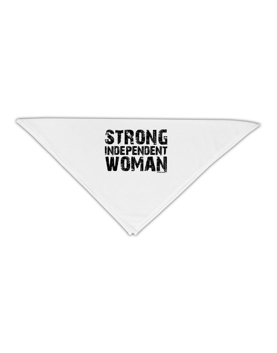 Strong Independent Woman Adult 19&#x22; Square Bandana-Square Bandanas-TooLoud-White-One-Size-Adult-Davson Sales