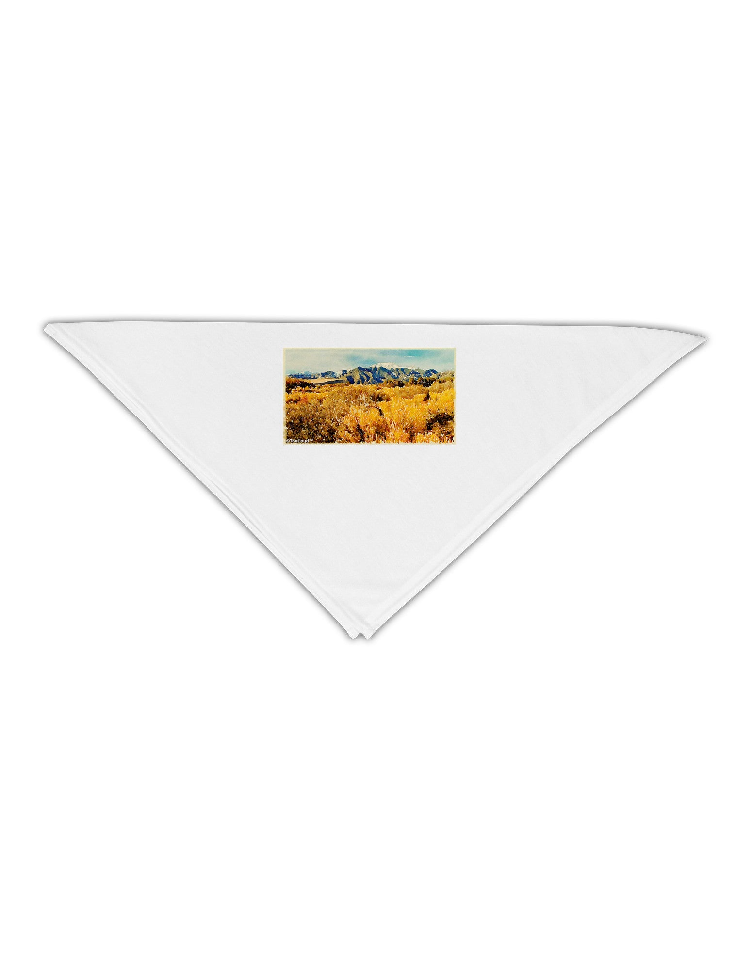 Mountain Forest Park Watercolor Adult 19" Square Bandana-Square Bandanas-TooLoud-White-One-Size-Adult-Davson Sales