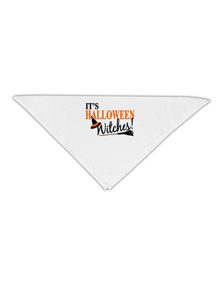 It's Halloween Witches Hat Adult 19" Square Bandana-Square Bandanas-TooLoud-White-One-Size-Adult-Davson Sales