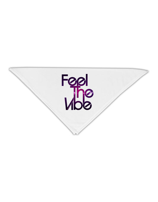 Feel The Vibe Adult 19&#x22; Square Bandana-Square Bandanas-TooLoud-White-One-Size-Adult-Davson Sales
