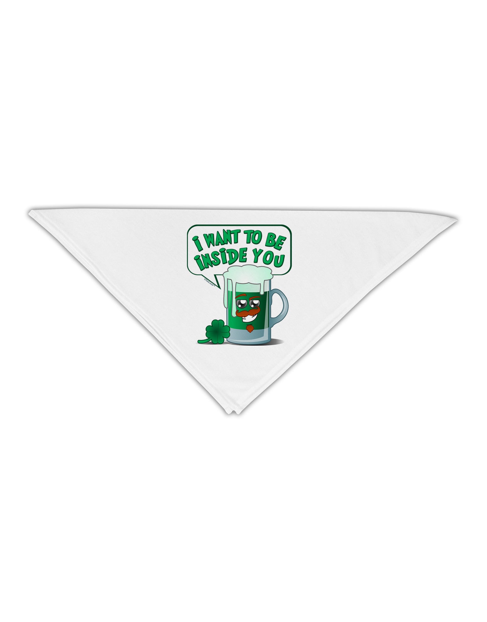 Green Beer - Inside You Adult 19&#x22; Square Bandana-Square Bandanas-TooLoud-White-One-Size-Adult-Davson Sales