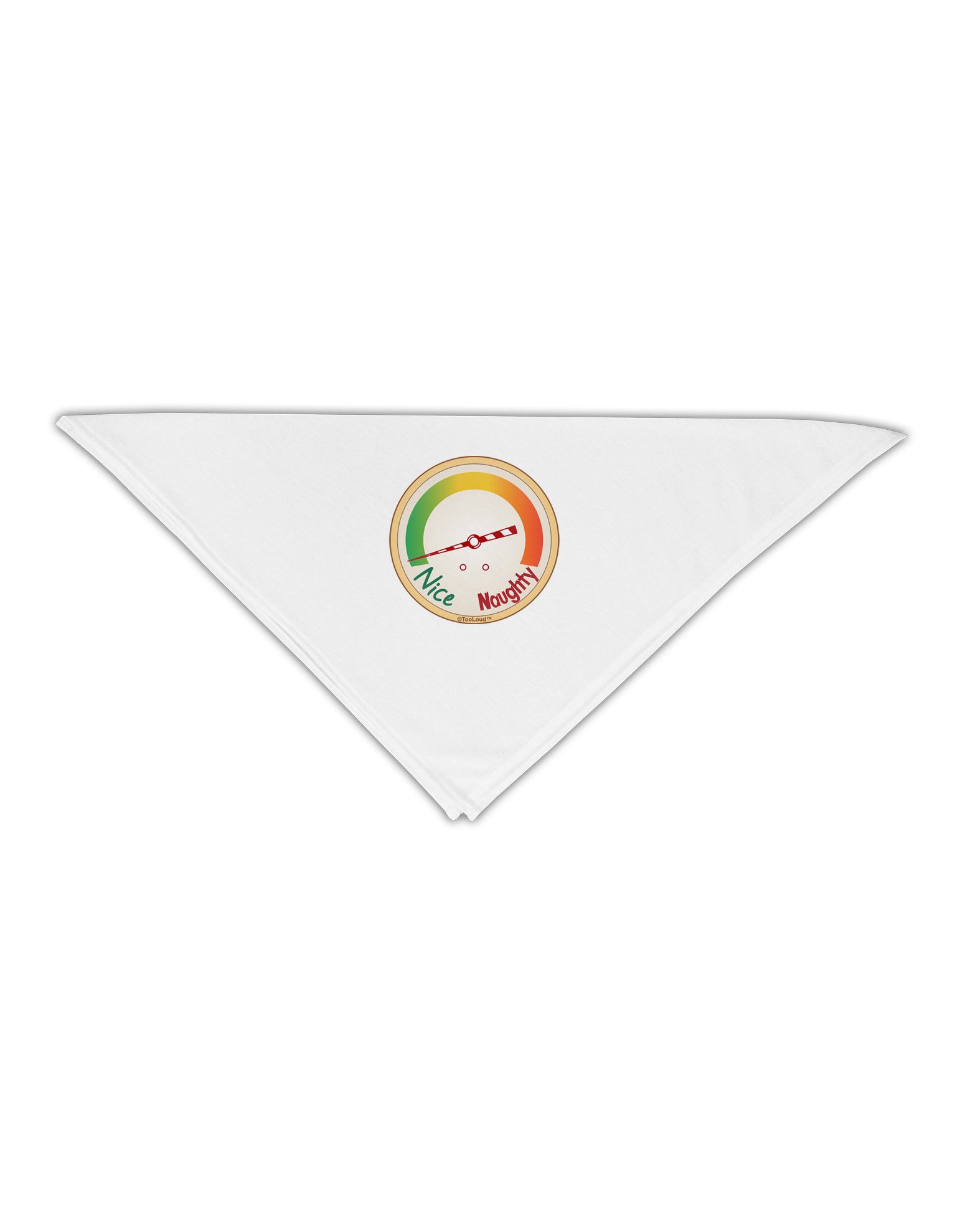 Naughty or Nice Meter Nice Adult 19" Square Bandana-Square Bandanas-TooLoud-White-One-Size-Adult-Davson Sales