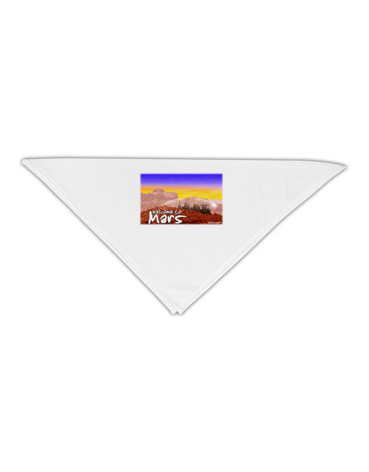 TooLoud Welcome to Mars Adult 19" Square Bandana-Square Bandanas-TooLoud-White-One-Size-Adult-Davson Sales