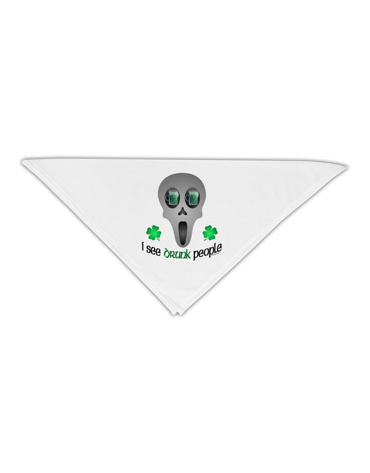 I See Drunk People Adult 19&#x22; Square Bandana-Square Bandanas-TooLoud-White-One-Size-Adult-Davson Sales