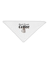 But First Coffee Adult 19&#x22; Square Bandana-Square Bandanas-TooLoud-White-One-Size-Adult-Davson Sales