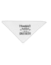 Thankful grateful oh so blessed Adult 19 Inch Square Bandana-Bandanas-TooLoud-White-One-Size-Adult-Davson Sales