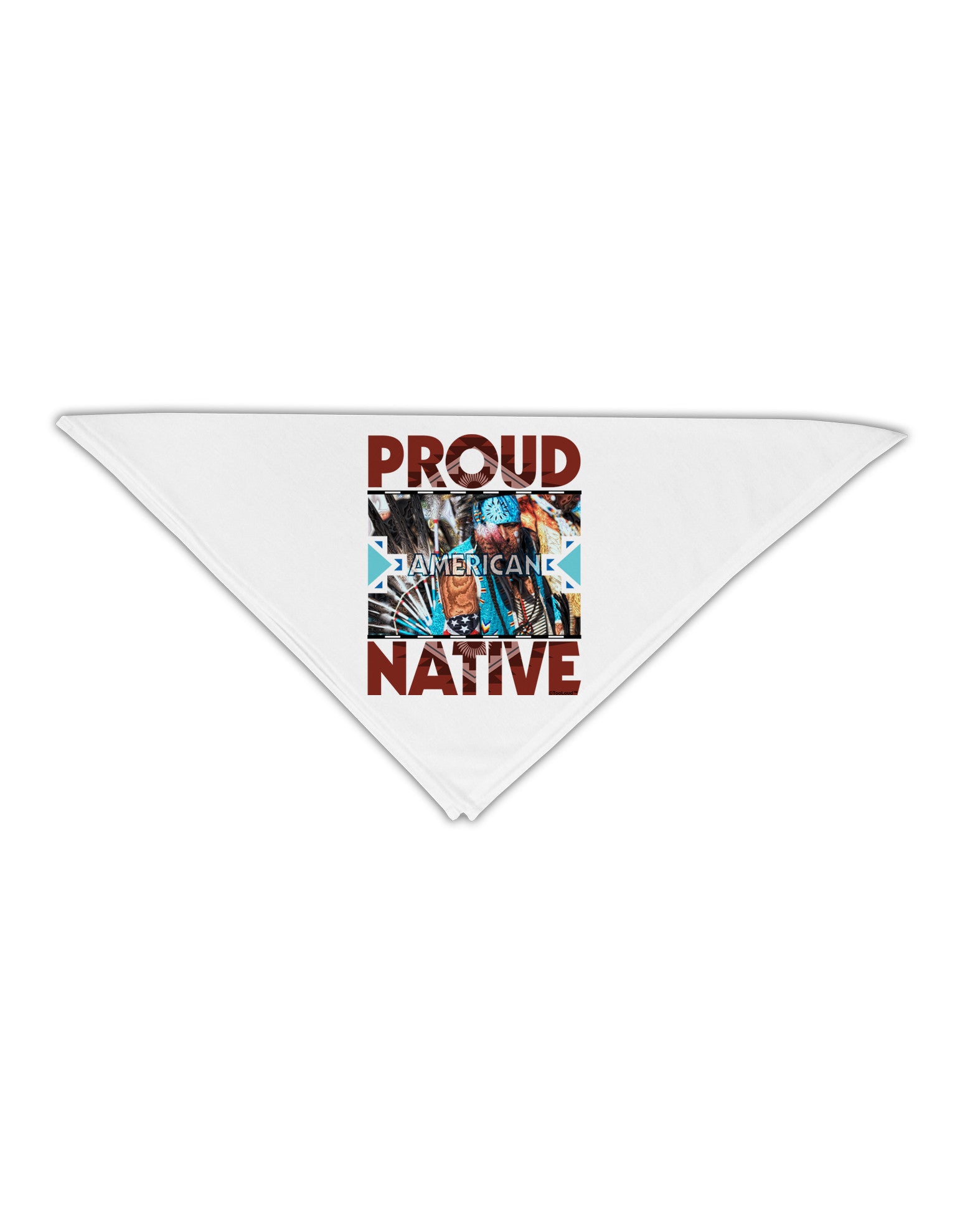 Proud Native American Adult 19" Square Bandana-Square Bandanas-TooLoud-White-One-Size-Adult-Davson Sales