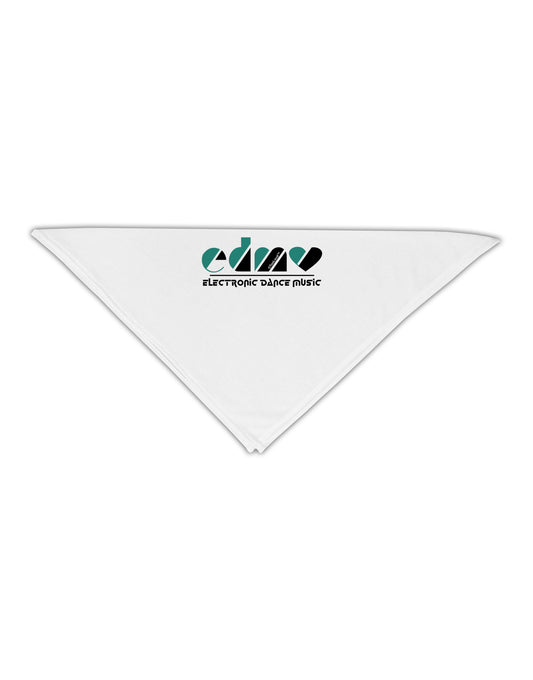 EDM Heart Black Adult 19&#x22; Square Bandana-Square Bandanas-TooLoud-White-One-Size-Adult-Davson Sales