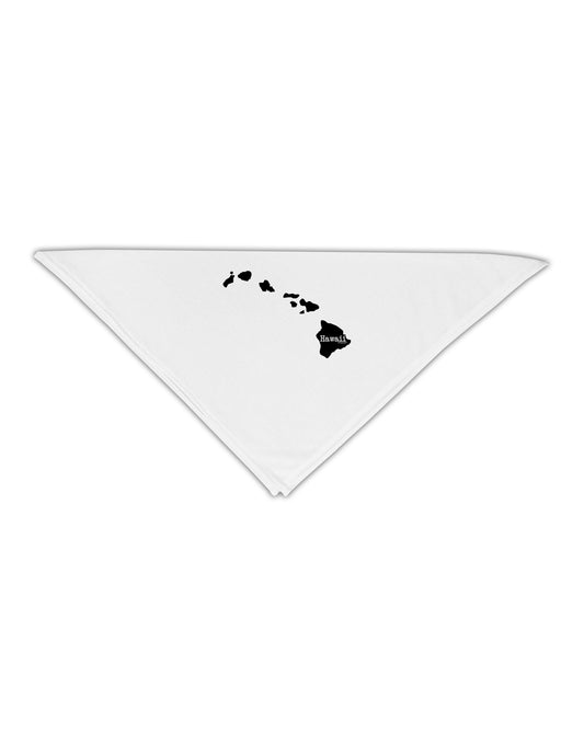 Hawaii - United States Shape Adult 19&#x22; Square Bandana by TooLoud-Square Bandanas-TooLoud-White-One-Size-Adult-Davson Sales