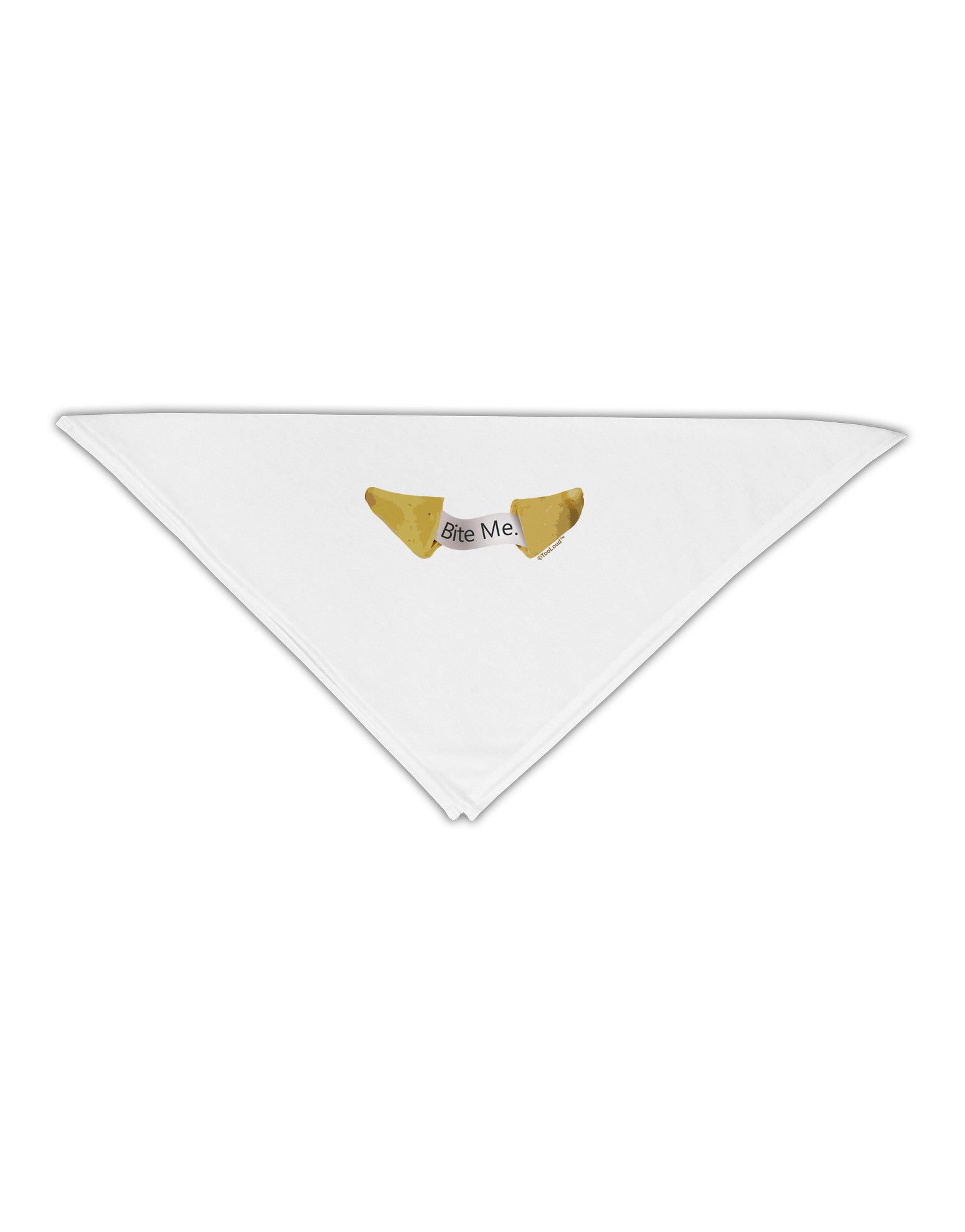 Bite Me - Fortune Cookie Adult 19&#x22; Square Bandana-Square Bandanas-TooLoud-White-One-Size-Adult-Davson Sales